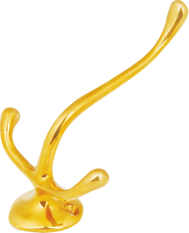 Crochet de salle de bain mural en laiton